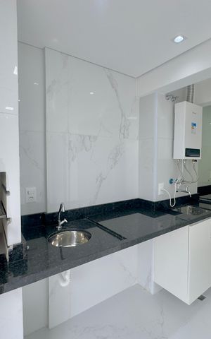 Studio para alugar com 32m², 1 quarto e 1 vaga Studio para alugar com 32m², 1 quarto e 1 vagaCozinha