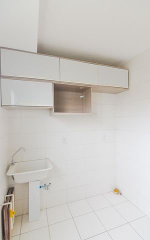 Apartamento para alugar com 37m², 2 quartos e 1 vagaCozinha e Área de Serviço