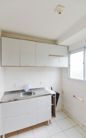 Apartamento para alugar com 37m², 2 quartos e 1 vagaCozinha e Área de Serviço