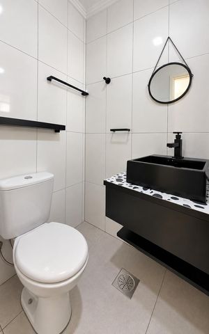 Apartamento para alugar com 38m², 1 quarto e sem vaga Apartamento para alugar com 38m², 1 quarto e sem vagaBanheiro