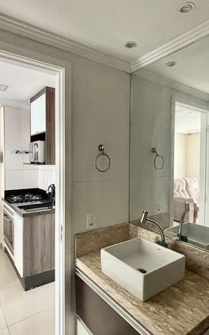 Apartamento para alugar com 47m², 1 quarto e 1 vaga Apartamento para alugar com 47m², 1 quarto e 1 vagaBanheiro