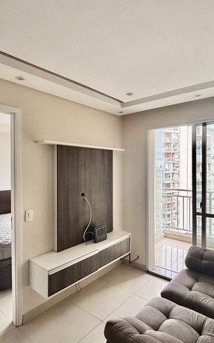 Apartamento para alugar com 47m², 1 quarto e 1 vaga Apartamento para alugar com 47m², 1 quarto e 1 vagaSala