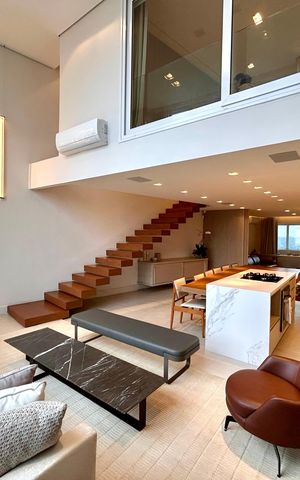 Apartamento para alugar com 135m², 2 quartos e 2 vagas Apartamento para alugar com 135m², 2 quartos e 2 vagasLiving integrado