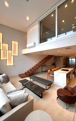 Apartamento para alugar com 135m², 2 quartos e 2 vagas Apartamento para alugar com 135m², 2 quartos e 2 vagasLiving integrado