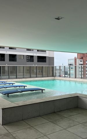 Studio à venda com 24m², 1 quarto e sem vaga Studio à venda com 24m², 1 quarto e sem vagaÁrea comum - Piscina