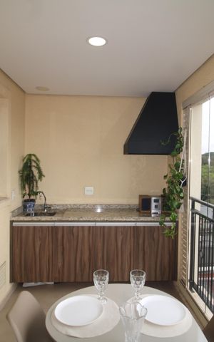 Apartamento para alugar com 50m², 1 quarto e 1 vagaSala / Cozinha - Varanda