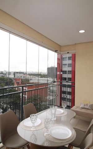 Apartamento para alugar com 50m², 1 quarto e 1 vagaSala / Cozinha - Varanda