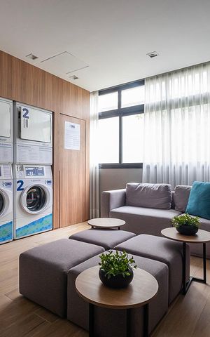 Studio para alugar com 26m², 1 quarto e sem vagaLavanderia
