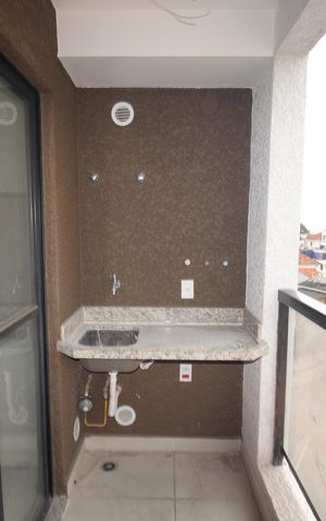 Apartamento para alugar com 28m², 1 quarto e sem vagaSala / Cozinha - Varanda