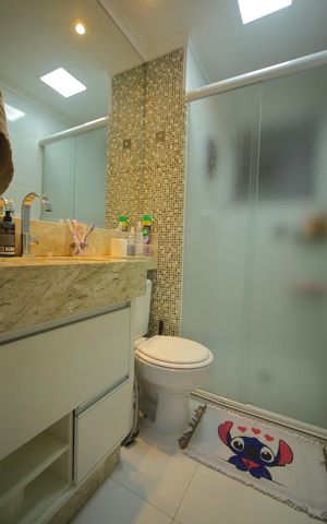 Apartamento à venda com 60m², 3 quartos e 1 vagaBanheiro Social 