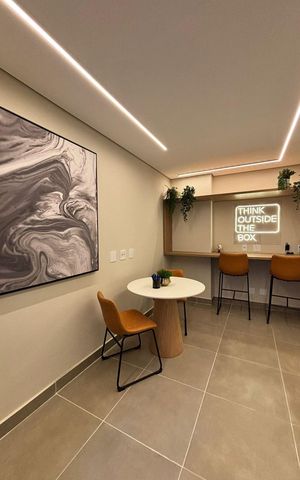 Studio à venda com 35m², 1 quarto e sem vaga
