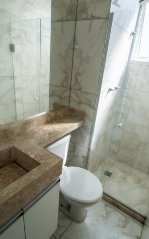 Apartamento para alugar com 40m², 2 quartos e 1 vaga Apartamento para alugar com 40m², 2 quartos e 1 vagaBanheiro