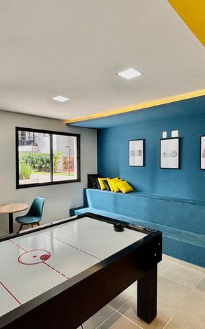 Apartamento à venda com 38m², 2 quartos e sem vaga Apartamento à venda com 38m², 2 quartos e sem vagaSalão de jogos