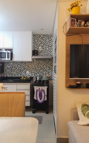 Apartamento à venda com 41m², 2 quartos e sem vaga Apartamento à venda com 41m², 2 quartos e sem vagaSala/Cozinha