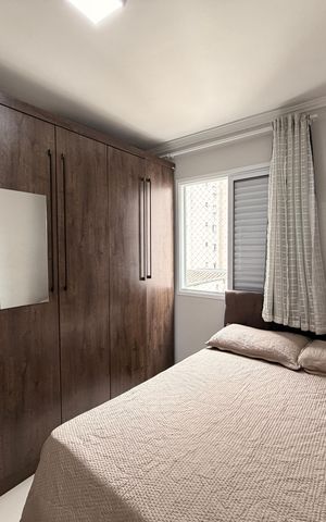 Apartamento à venda com 54m², 2 quartos e 1 vagaQuarto 2