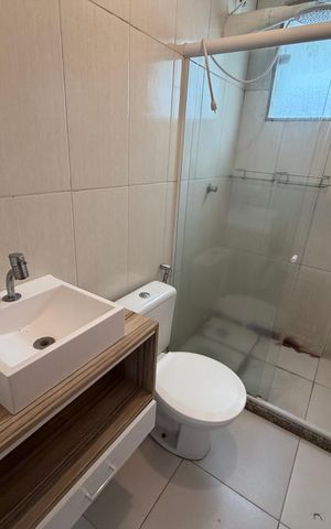Casa de condomínio para alugar com 130m², 3 quartos e 1 vaga Casa de condomínio para alugar com 130m², 3 quartos e 1 vagaBanheiro da suíte