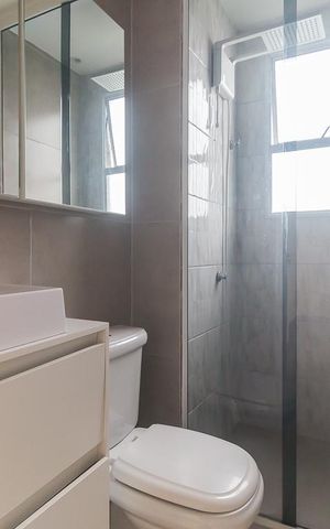 Apartamento para alugar com 48m², 2 quartos e 1 vaga Apartamento para alugar com 48m², 2 quartos e 1 vagaBanheiro