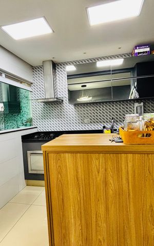 Casa de condomínio à venda com 134m², 3 quartos e 2 vagasCozinha 