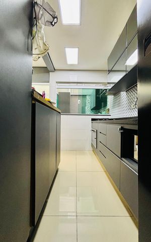 Casa de condomínio à venda com 134m², 3 quartos e 2 vagasCozinha 