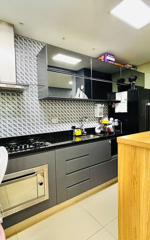 Casa de condomínio à venda com 134m², 3 quartos e 2 vagasCozinha 