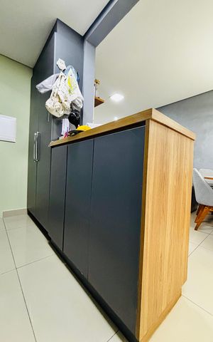 Casa de condomínio à venda com 134m², 3 quartos e 2 vagasCozinha 