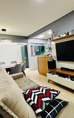 Casa de condomínio à venda com 134m², 3 quartos e 2 vagasSala