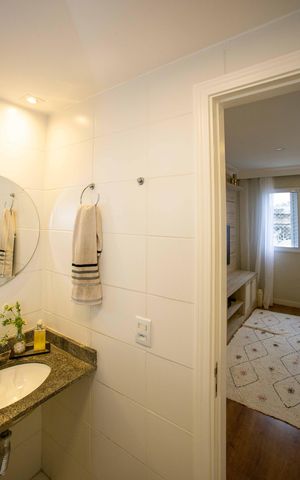 Apartamento à venda com 64m², 3 quartos e 1 vagaBanheiro Social