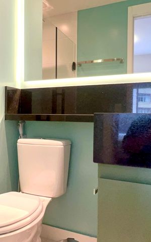 Studio para alugar com 25m², 1 quarto e sem vagaBanheiro da Suíte
