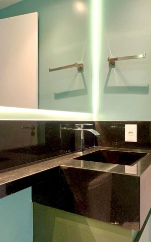Studio para alugar com 25m², 1 quarto e sem vagaBanheiro da Suíte