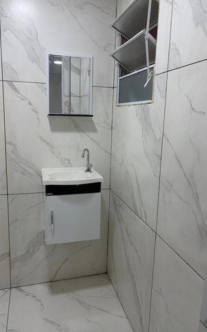 Studio para alugar com 24m², 1 quarto e sem vaga Studio para alugar com 24m², 1 quarto e sem vagaBanheiro