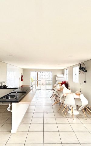 Apartamento à venda com 27m², 1 quarto e sem vaga Apartamento à venda com 27m², 1 quarto e sem vagaÁrea comum - Salão de festas
