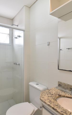 Apartamento para alugar com 80m², 2 quartos e 1 vagaBanheiro da Suíte