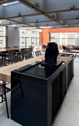 Studio à venda com 27m², 1 quarto e sem vaga Studio à venda com 27m², 1 quarto e sem vagaÁrea comum - Churrasqueira