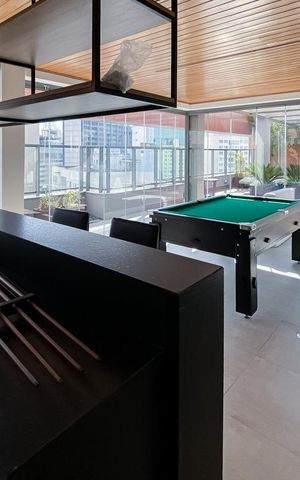 Studio à venda com 27m², 1 quarto e sem vaga Studio à venda com 27m², 1 quarto e sem vagaSalão de jogos