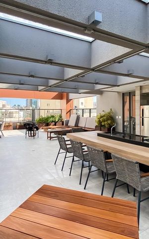 Studio à venda com 27m², 1 quarto e sem vaga Studio à venda com 27m², 1 quarto e sem vagaÁrea comum - Salão de festas
