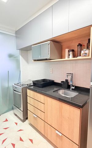 Apartamento à venda com 54m², 1 quarto e 1 vaga Apartamento à venda com 54m², 1 quarto e 1 vagaCozinha