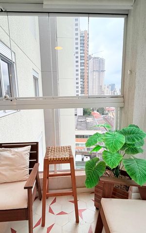 Apartamento à venda com 54m², 1 quarto e 1 vaga Apartamento à venda com 54m², 1 quarto e 1 vagaVaranda