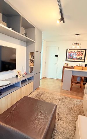 Apartamento à venda com 54m², 1 quarto e 1 vaga Apartamento à venda com 54m², 1 quarto e 1 vagaSala