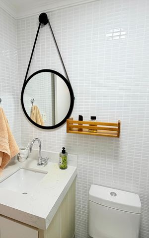 Apartamento à venda com 54m², 1 quarto e 1 vaga Apartamento à venda com 54m², 1 quarto e 1 vagaBanheiro 2