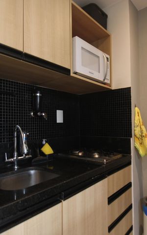 Studio para alugar com 32m², 1 quarto e 2 vagasCozinha