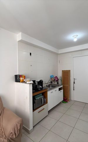 Apartamento à venda com 35m², 2 quartos e sem vaga Apartamento à venda com 35m², 2 quartos e sem vagaSala e cozinha