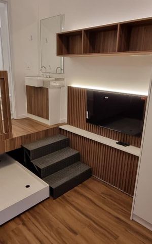 Studio para alugar com 24m², 1 quarto e sem vaga