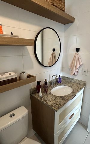 Apartamento para alugar com 54m², 2 quartos e 1 vagaBanheiro da Suíte