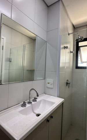 Apartamento para alugar com 38m², 1 quarto e 1 vaga Apartamento para alugar com 38m², 1 quarto e 1 vagaBanheiro