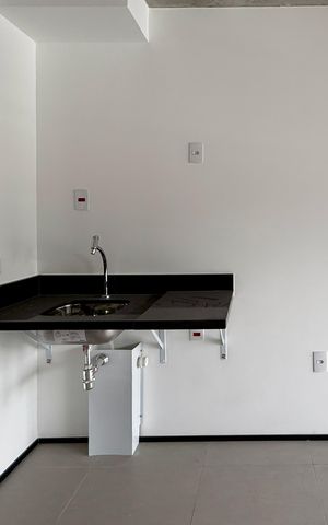 Studio à venda com 23m², 1 quarto e sem vaga Studio à venda com 23m², 1 quarto e sem vagaCozinha