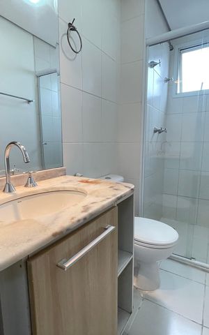 Apartamento para alugar com 64m², 3 quartos e 1 vaga Apartamento para alugar com 64m², 3 quartos e 1 vagaBanheiro 2