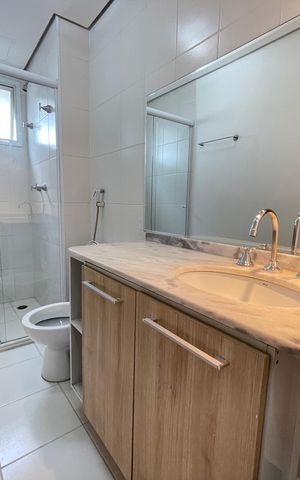 Apartamento para alugar com 64m², 3 quartos e 1 vaga Apartamento para alugar com 64m², 3 quartos e 1 vagaBanheiro 1