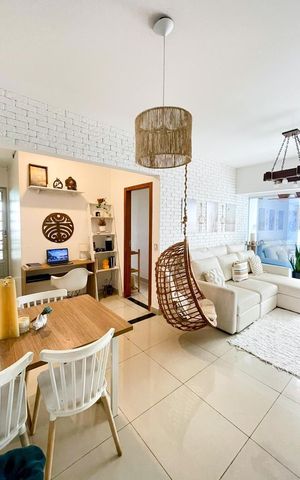 Apartamento à venda com 90m², 2 quartos e 2 vagas Apartamento à venda com 90m², 2 quartos e 2 vagassala decorada e mobiliada