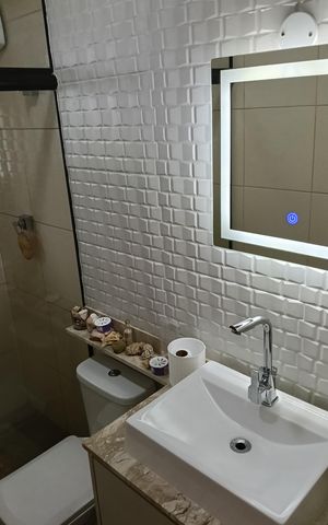 Casa de condomínio à venda com 105m², 3 quartos e 2 vagas Casa de condomínio à venda com 105m², 3 quartos e 2 vagasBanheiro 1