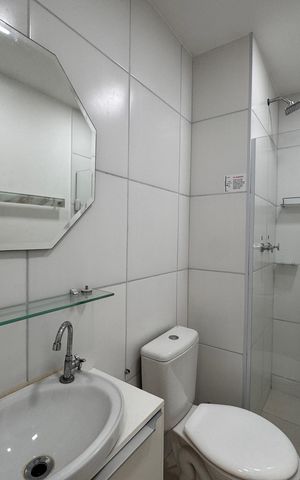 Apartamento para alugar com 49m², 2 quartos e 1 vaga Apartamento para alugar com 49m², 2 quartos e 1 vagaBanheiro Social